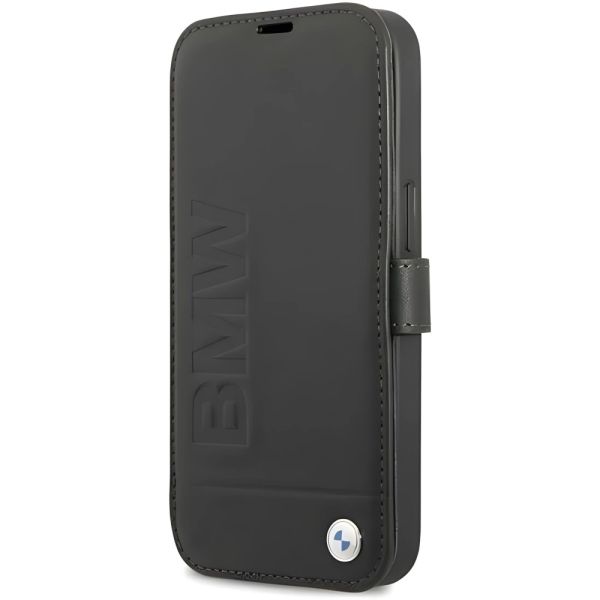 Coque BMW iPhone 13 mini 5,4" noir book Signature