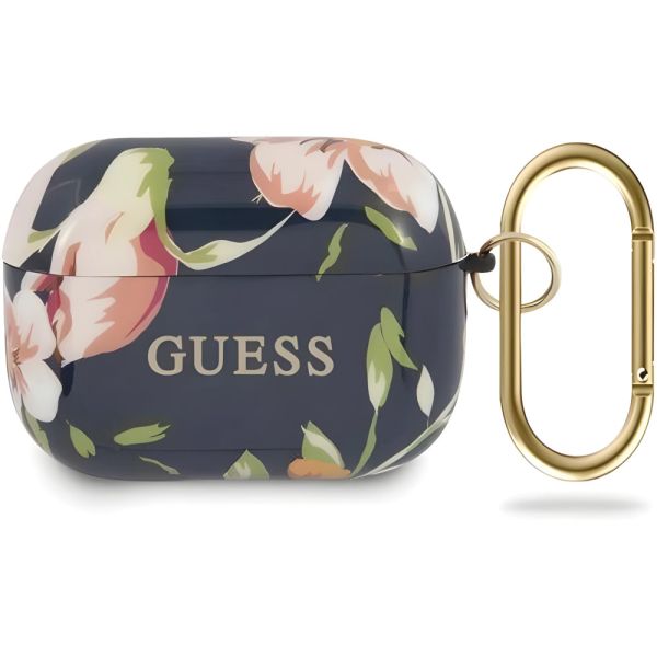 Coque Guess GUACAPTPUBKFL03 AirPods Pro bleu N.3 Flower Collection
