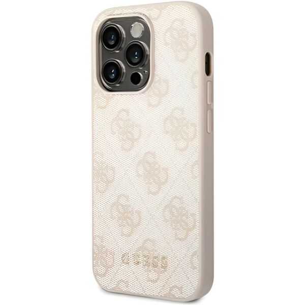Coque Guess iPhone 14 Pro Max 6,7" rose hard case 4G Metal Gold Logo
