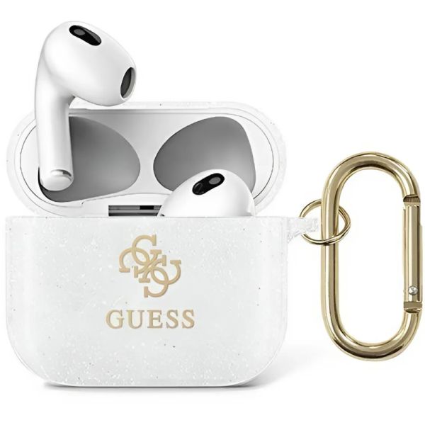 Coque Guess GUA3UCG4GT AirPods 3 couverture transparent Glitter Collection
