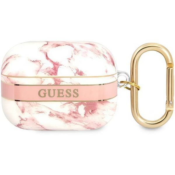 Coque AirPods Pro rose Marble Strap Collection