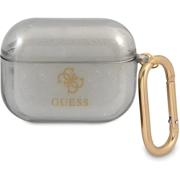 Coque Guess GUAPUCG4GK AirPods Pro noir Glitter Collection
