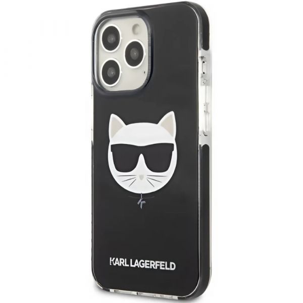 Coque Karl Lagerfeld KLHCP13XTPECK iPhone 13 Pro Max 6,7" hardcase noir Choupette Head
