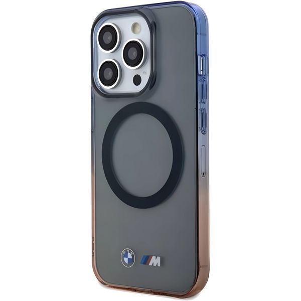 Coque BMW iPhone 15 Pro 6.1" gris hardcase Gradient Bumper MagSafe