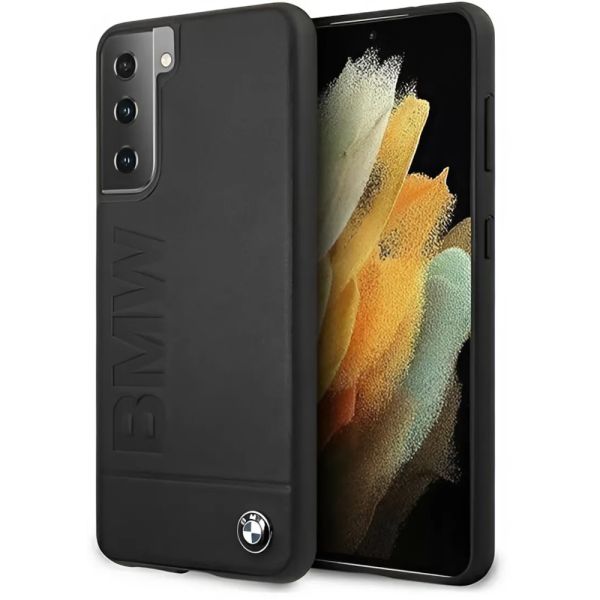 Coque BMW Samsung Galaxy S21+ G996 noir hardcase Signature Logo Imprint