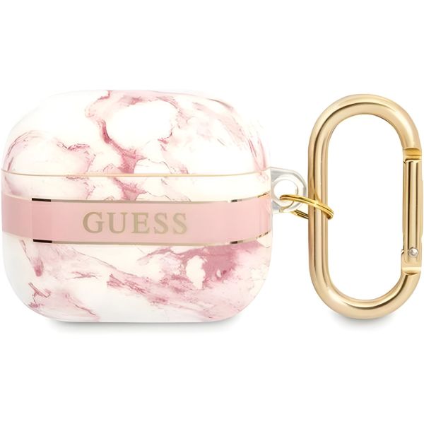 Coque Guess GUA3HCHMAP AirPods 3 rose Marble Strap Collection