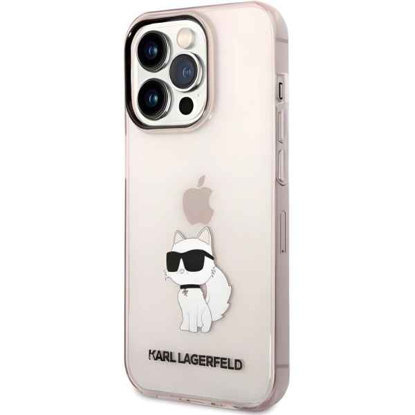 Coque Karl Lagerfeld KLHCP14XHNCHTCP iPhone 14 Pro Max 6,7" rose hardcase Ikonik Choupette