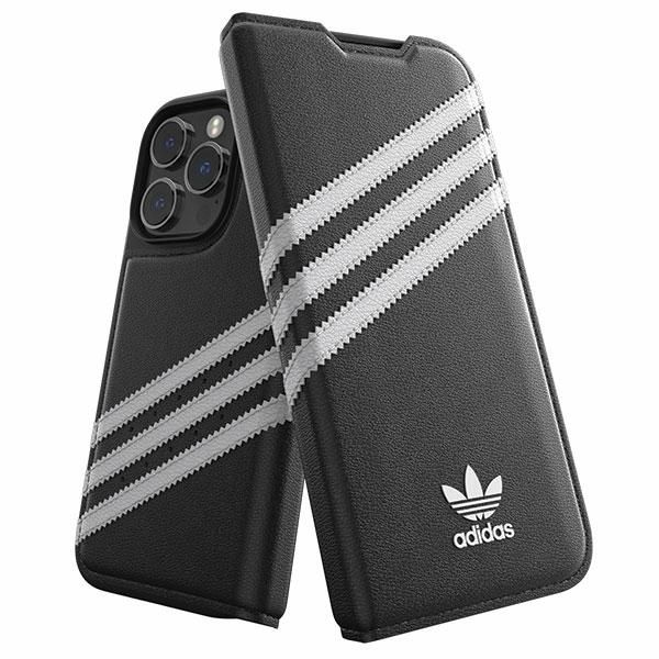 Coque Adidas OR Booklet Case PU iPhone 14 Proczarno black white 50196