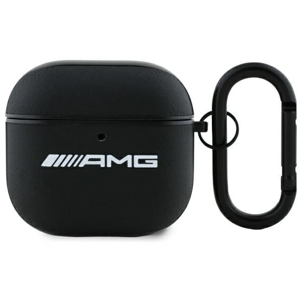 Coque AMG AMA4SLWK AirPods 4 cover white Leather White Logo
