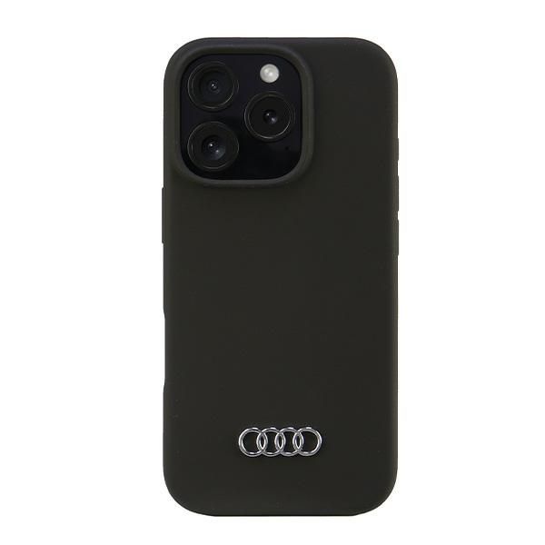Coque Audi Silicone Case iPhone 16 Pro 6.3"black hardcase AU-LSRIP16P-Q3/D1-BK