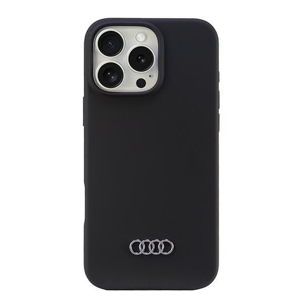 Coque Audi Silicone Case iPhone 16 Pro Ma x6.9" black hardcase AU-LSRIP16PM-Q3/D1-BK