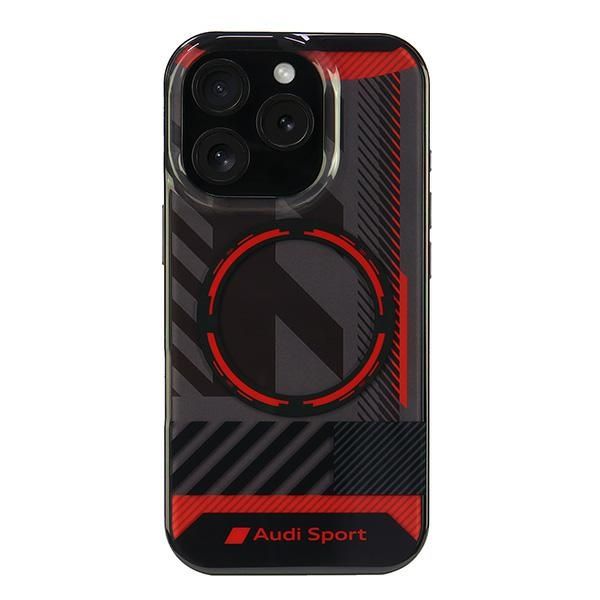 Coque Audi IML Sport MagSafe iPhone 16 Pro6.3" black hardcase AUS-IMLMIP16P-RSQ/D2-BK