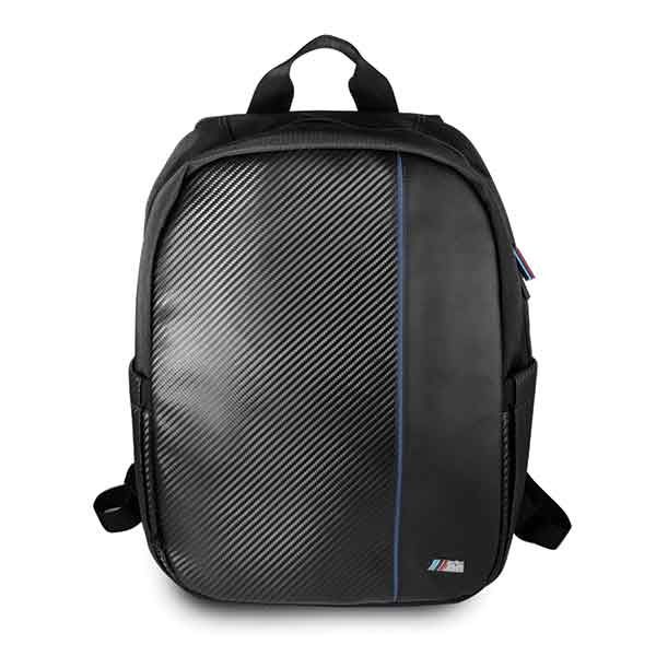 Sac à dos BMW BMBPCO15CAPNBK 16" noir Carbon Bleu marine Stripe