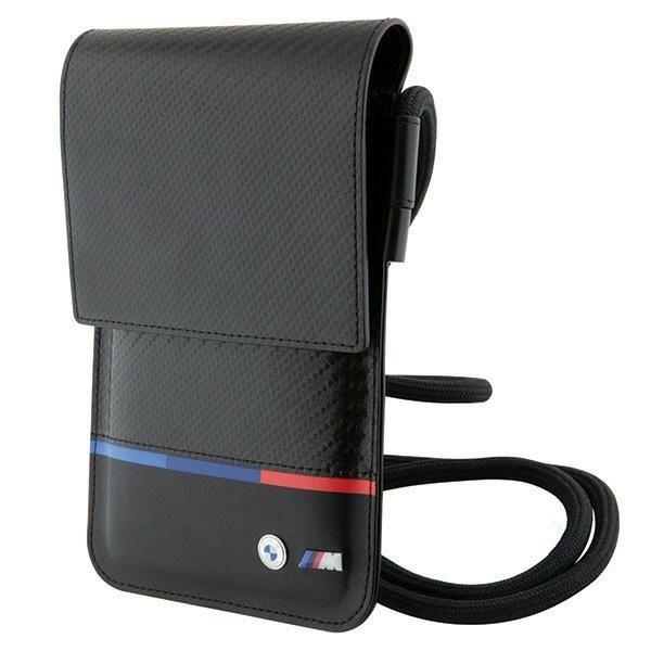 Pochette BMW BMOWBPUCARTCBK Wallet noir Carbon Tricolor Line