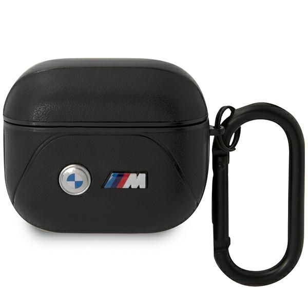 Coque BMW BMA322PVTK AirPods 3 gen cover black Leather Curved Line