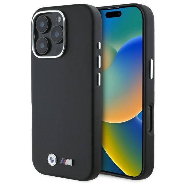 Coque BMW BMHCP16X23PMWK iPhone 16 Pro Max 6.9" black hardcase M Smooth Full Wrapped Metal
