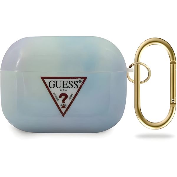 Coque Guess GUACAPTPUMCGC02 AirPods Pro bleu Tie & Dye Collection