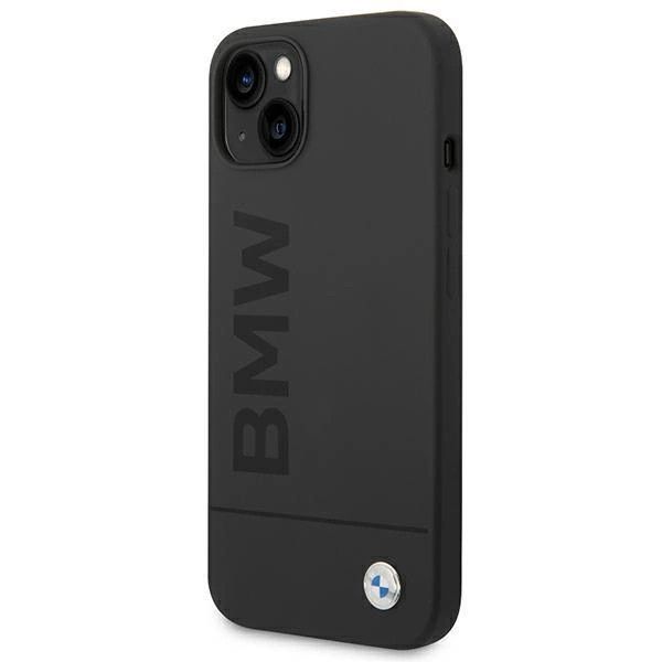 Case BMW iPhone 14 Plus/15 Plus 6,7" black hardcase Silicone Signature Logo Magsafe