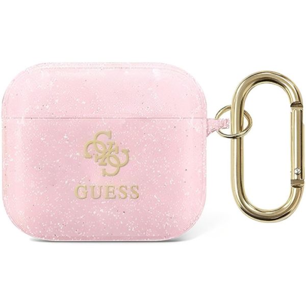 Coque Guess GUA3UCG4GP AirPods 3 rose Glitter Collection