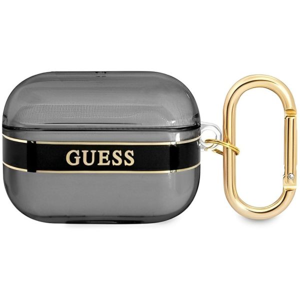 Coque Guess GUAPHHTSK AirPods Pro noir Strap Collection