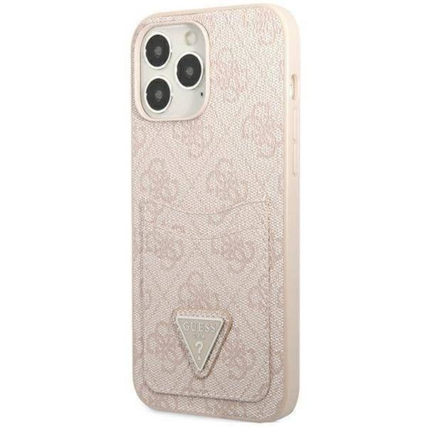 Coque Guess  iPhone 13 Pro/13 6,1" rose hardcase 4G Triangle Logo Cardslot