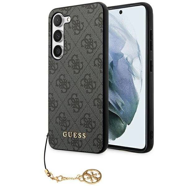 Coque Guess Samsung Galaxy S24 S921 noir hardcase 4G Charms Collection