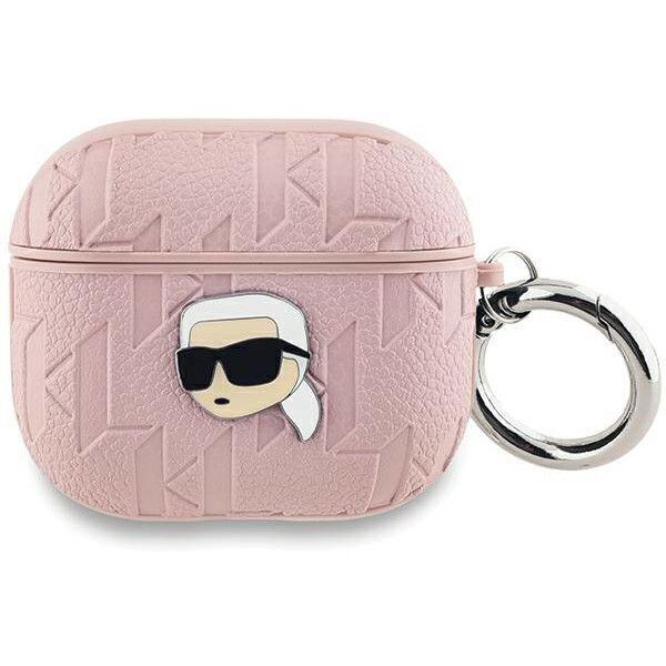 Coque Karl Lagerfeld KLA3PGKIPP AirPods 3 rose Monogram Karl Head