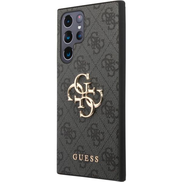 Coque Guess Samsung Galaxy S24 Ultra S928 noir hardcase 4G Big Metal Logo