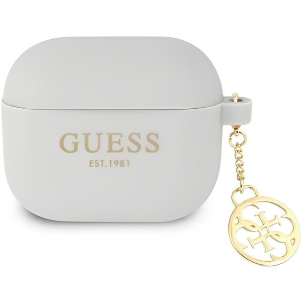 Coque Guess GUA3LSC4EG AirPods 3 gris Silicone Charm 4G Collection