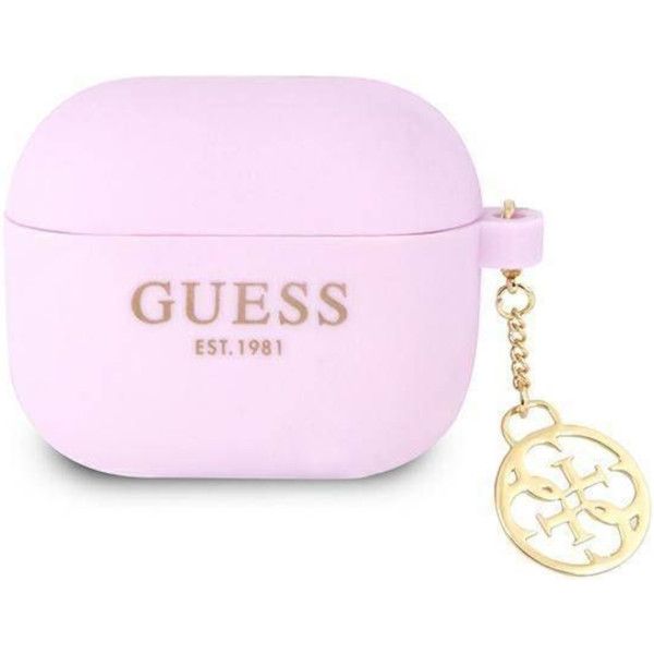 Coque Guess GUA3LSC4EU AirPods 3 violet Charm 4G Collection