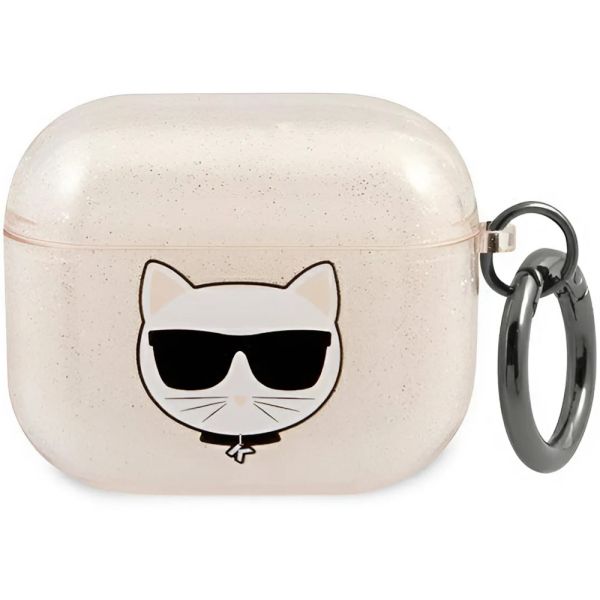 Coque Karl Lagerfeld KLA3UCHGD AirPods 3 or Glitter Choupette