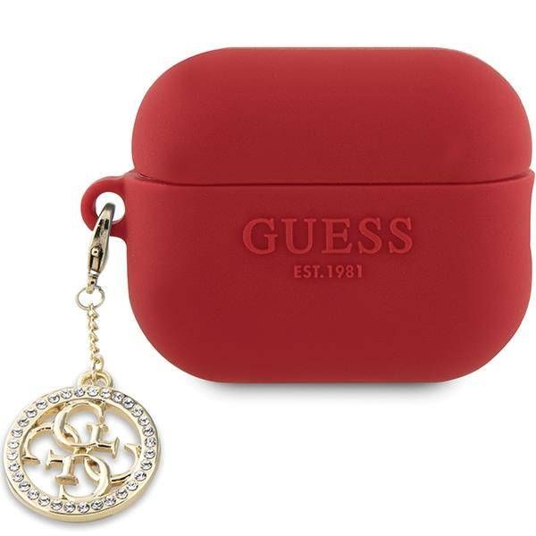 Case Guess GUAP23DSLGHDF AirPods Pro 2 (2022/2023) red 3D Rubber 4G Diamond Charm