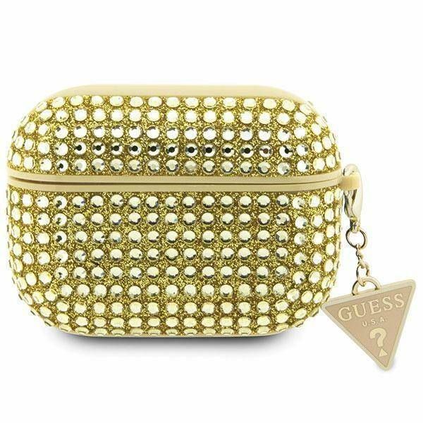Case Guess GUAP2HDGTPD AirPods Pro 2 (2022/2023) gold Rhinestone Triangle Charm