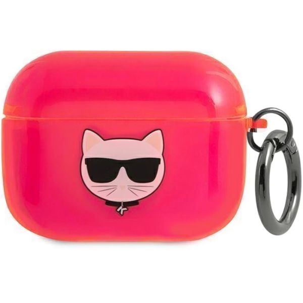 Coque Karl Lagerfeld KLAPUCHFP AirPods Pro rose Choupette