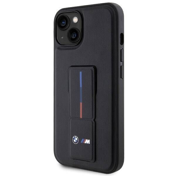 Case BMW iPhone 15/14/13 6.1" black hardcase Grip Hot Stamp
