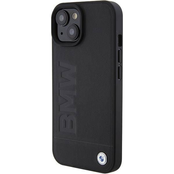 Coque BMW iPhone 14 Plus/15 Plus 6,7" noir hardcase Signature Logo Imprint Magsafe