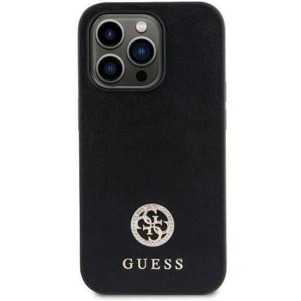 Coque Guess iPhone 15 Plus/14 Plus 6.7" noir hardcase Strass Metal Logo