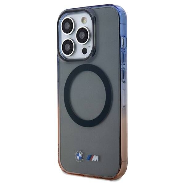 Case BMW iPhone 15 Pro 6.1" grey hardcase Gradient Bumper MagSafe