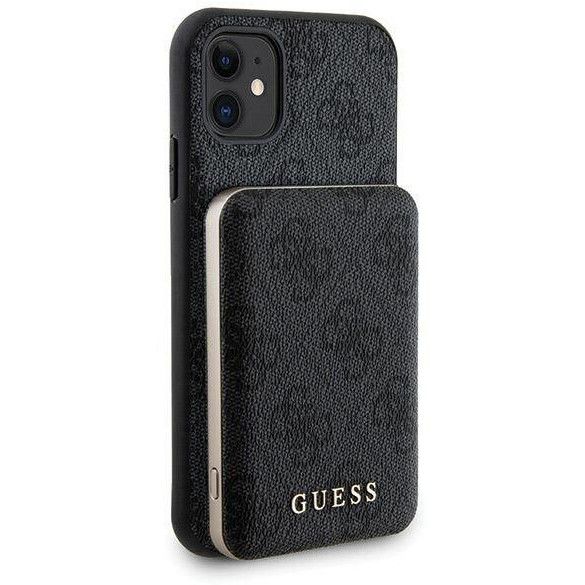 Coque Guess iPhone 11 6.1" hardcase + Powerbank 5000mAh MagSafe noir 4G Metal Logo