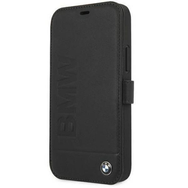 Coque BMW iPhone 12 mini 5,4" noir book Signature