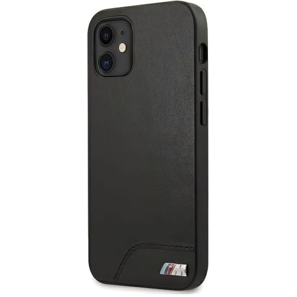 Coque BMW iPhone 12 mini 5,4" noir hardcase M Collection Smooth PU