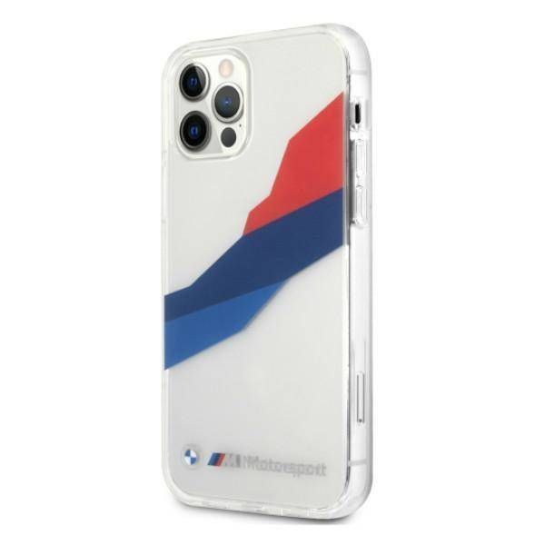 Case BMW iPhone 12 Pro Max 6,7" transparent hardcase Motorsport Tricolor