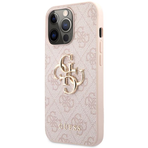 Coque Guess iPhone 13 Pro Max rose Hardcase 4G Big Metal Logo