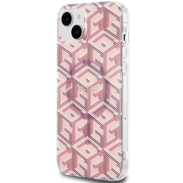 Coque Guess iPhone 15 Plus/14 Plus 6.7" rose hardcase IML GCube MagSafe