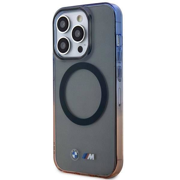 Coque BMW iPhone 14 Pro 6.1" gris hardcase Gradient Bumper MagSafe