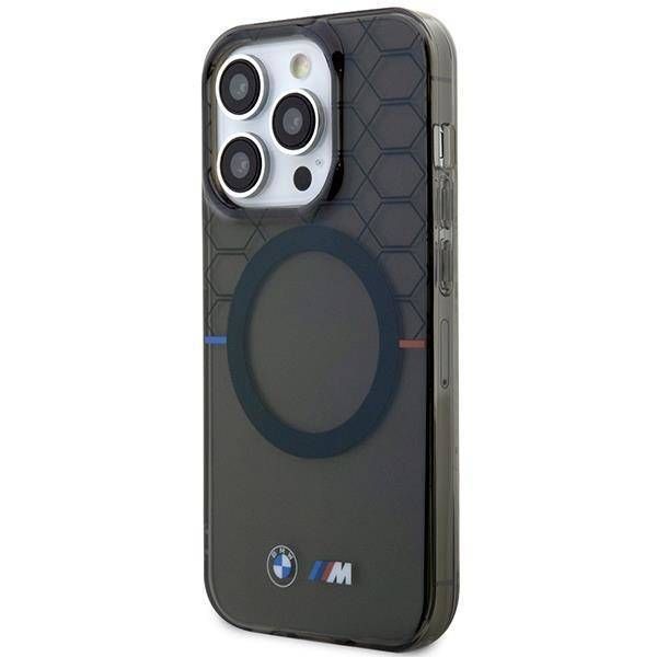 Coque BMW iPhone 14 Pro 6.1"gris Pattern MagSafe