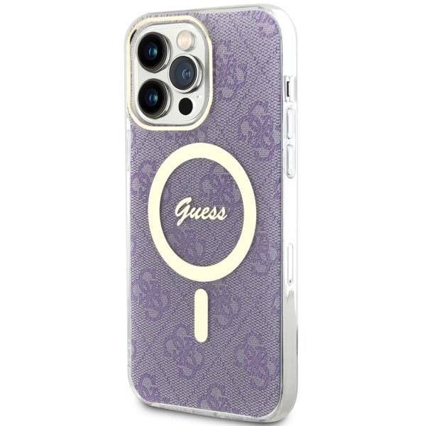 Coque Guess iPhone 14 Pro Max 6.7" purple hardcase 4G MagSafe