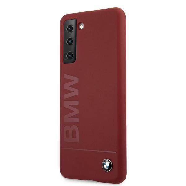 Coque BMW Samsung Galaxy S21 G991 rouge hardcase Silicone Signature Logo