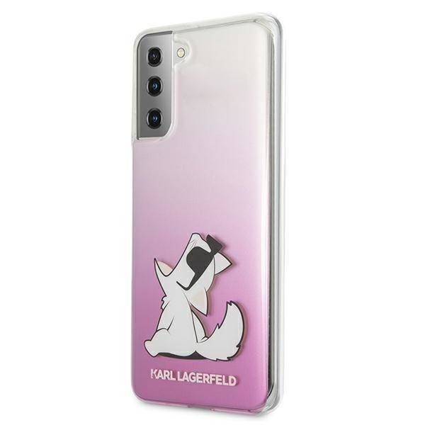 Case Karl Lagerfeld KLHCS21MCFNRCPI Samsung Galaxy S21+ G996 hardcase pink Choupette Fun