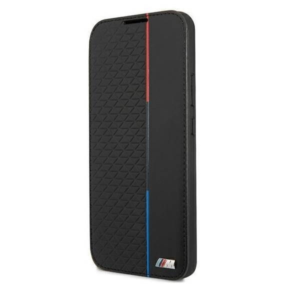 Case BMW Samsung Galaxy S22+ S906 black bookcase M Collection Triangles